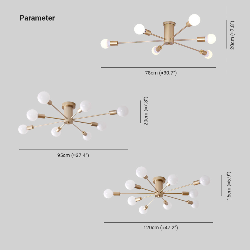 Freyza | Plafonnier globe moderne Valentina – chambre, couloir, cuisine modernes