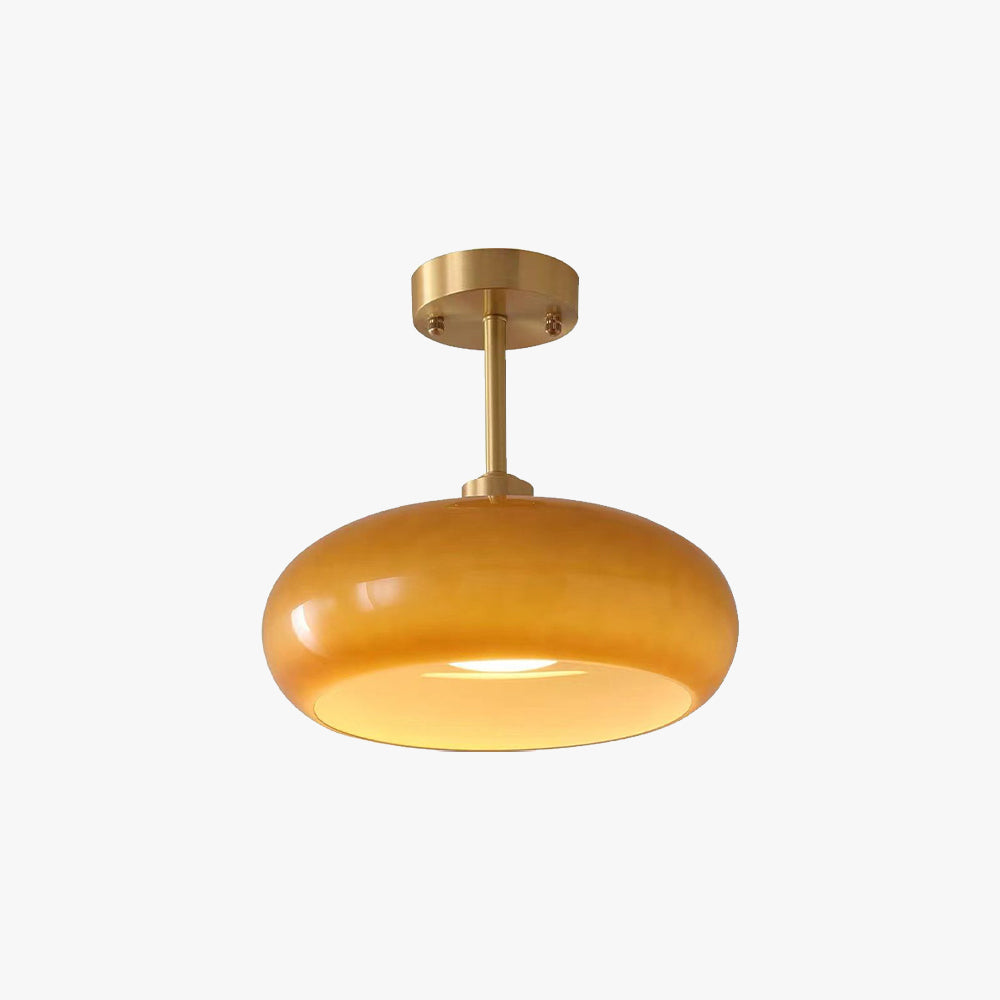 Freyza | Plafonnier encastré en verre Charlotte – chambre, couloir, cuisine