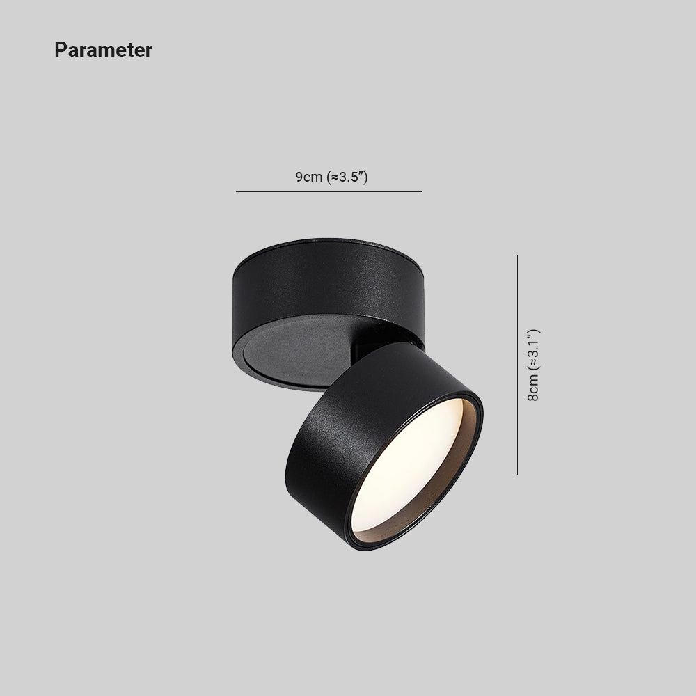 Freyza | Plafonnier noir et blanc – Moderne pour chambre, couloir et cuisine