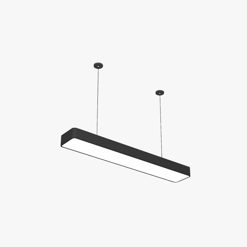 Freyza | Noar minimalistische rechteckige schwarze Pendelleuchte – minimalistische Küche, Esszimmer