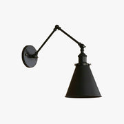 Freyza | Zynar Vintage Adjustable Black Indoor Wall Light – Vintage Bedroom Living Room