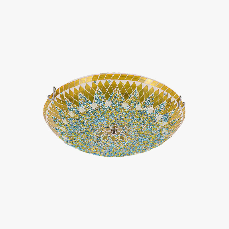 Freyza | Plafonnier affleurant en verre blanc – moderne, pour chambre, couloir et cuisine