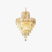 Freyza | Lustre doré en cristal – Salle à manger, salon