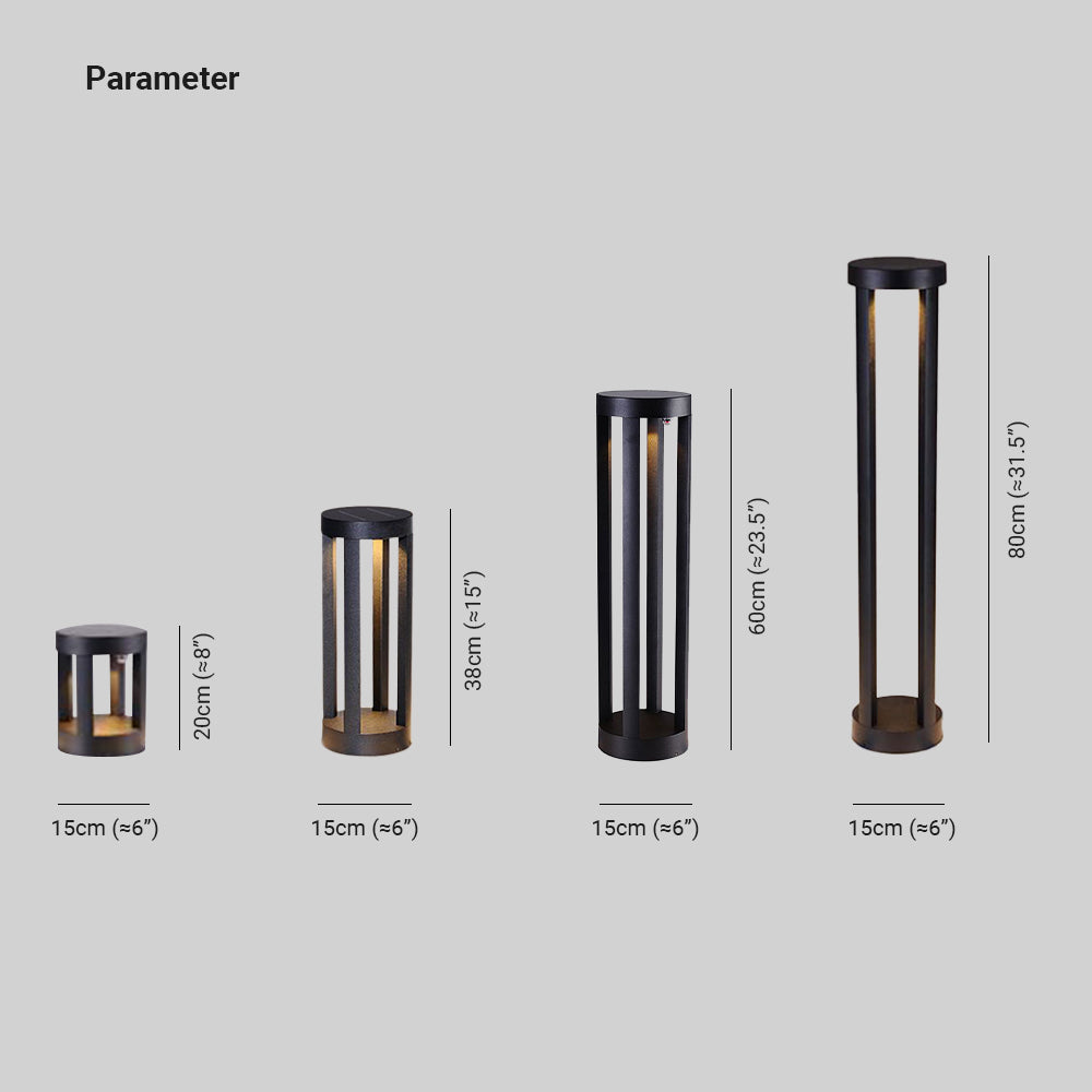 Freyza | Lampe d’extérieur noire – Éclairage minimaliste pour jardin et terrasse
