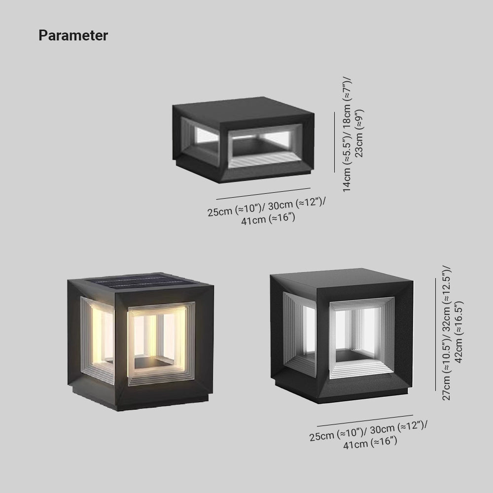 Freyza | Lampe d’extérieur noire – Éclairage contemporain pour jardin, extérieur et terrasse