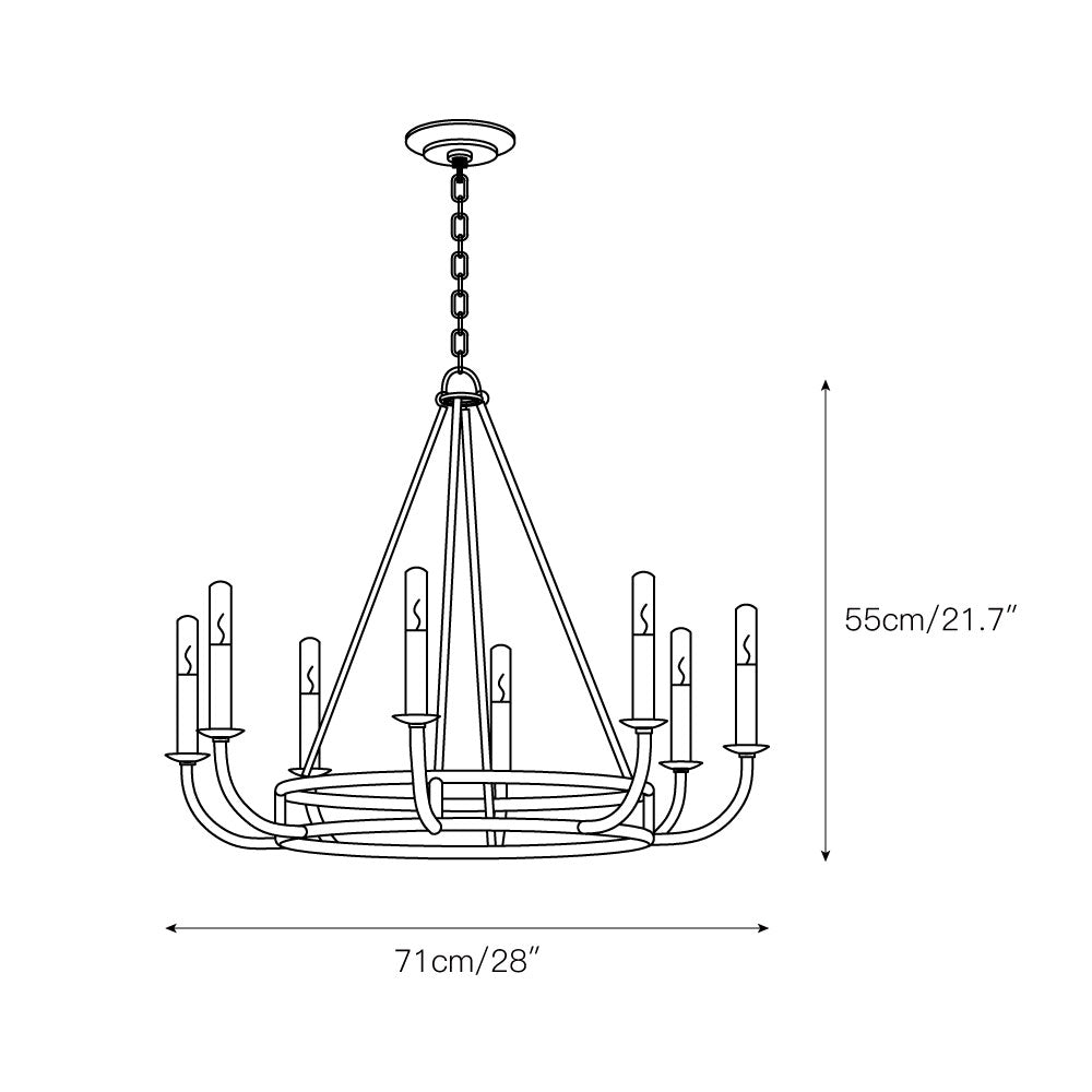 Freyza | Xenuvyh Vintage Industrial Chandelier – Industrial Dining Room Living Room