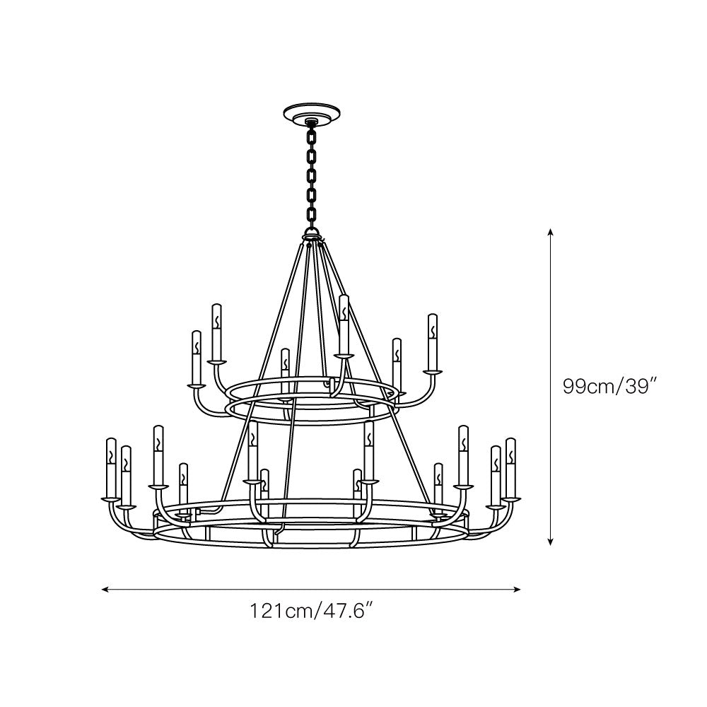 Freyza | Xenuvyh Vintage Industrial Chandelier – Industrial Dining Room Living Room