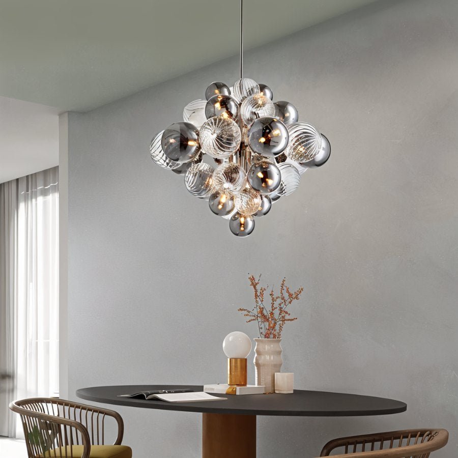 Freyza - BalesAura | Modern Elegant Gold Bubble Chandelier Light Fixture