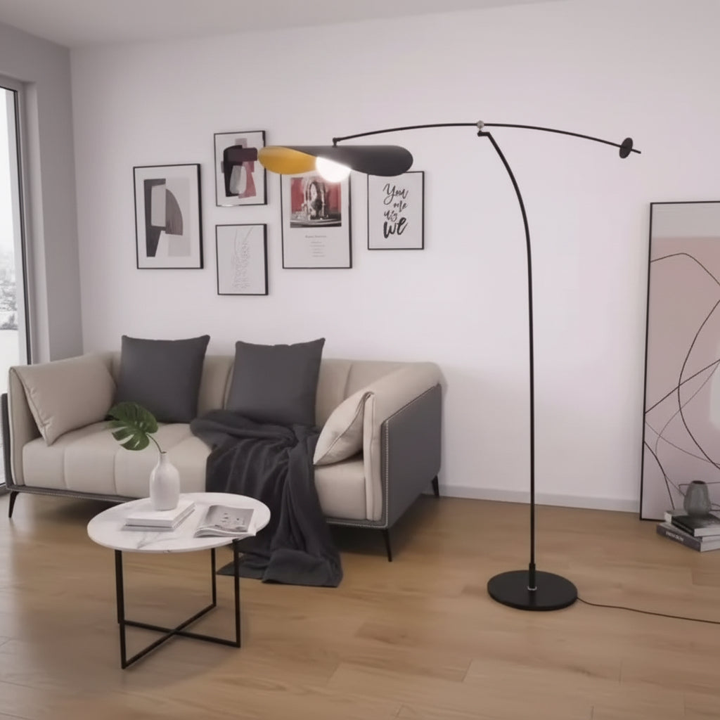 Freyza - BambooGlow | Modern Elegant Japandi Floor Lamp for Living Room