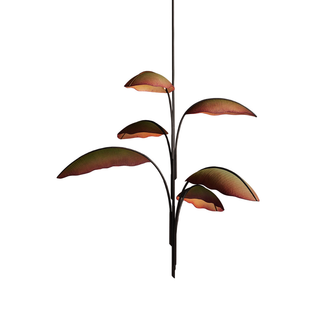 Freyza | Rauduvyu Leaf Black Black Chandelier – Dining Room Living Room