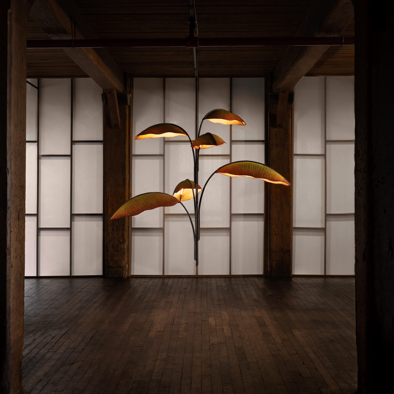 Freyza | Rauduvyu Leaf Black Black Chandelier – Dining Room Living Room