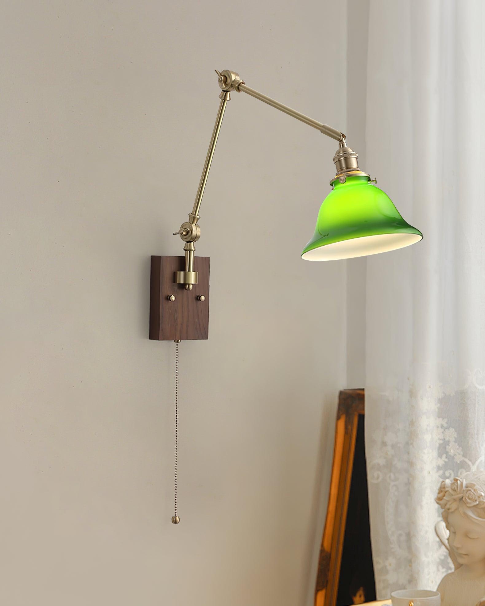 Freyza | Applique murale en laiton et verre – Chambre et couloir vintage