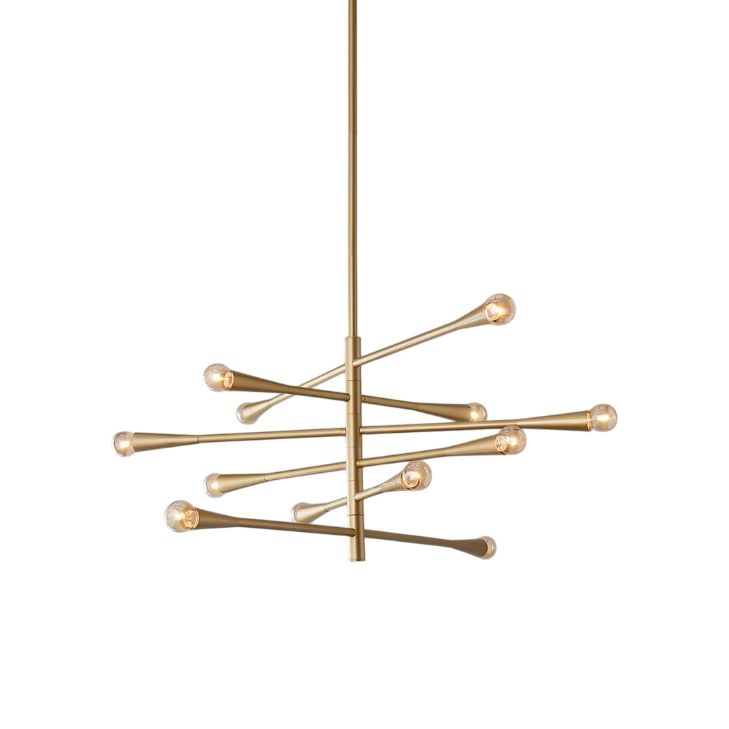 Freyza | Sifuvyu Brass Chandelier Brass Chandelier – Dining Room Living Room