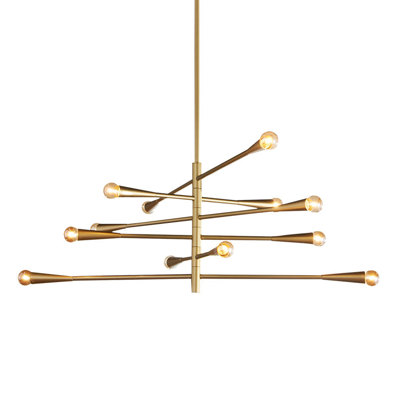 Freyza | Sifuvyu Brass Chandelier Brass Chandelier – Dining Room Living Room