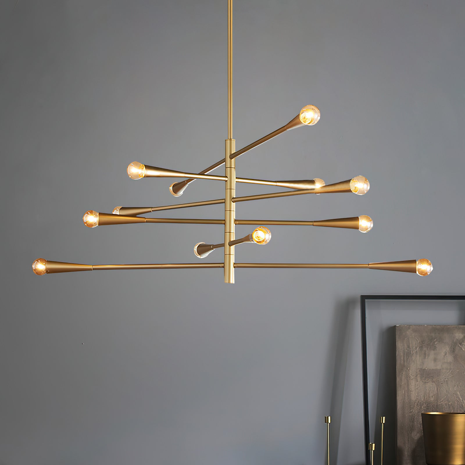 Freyza | Sifuvyu Brass Chandelier Brass Chandelier – Dining Room Living Room