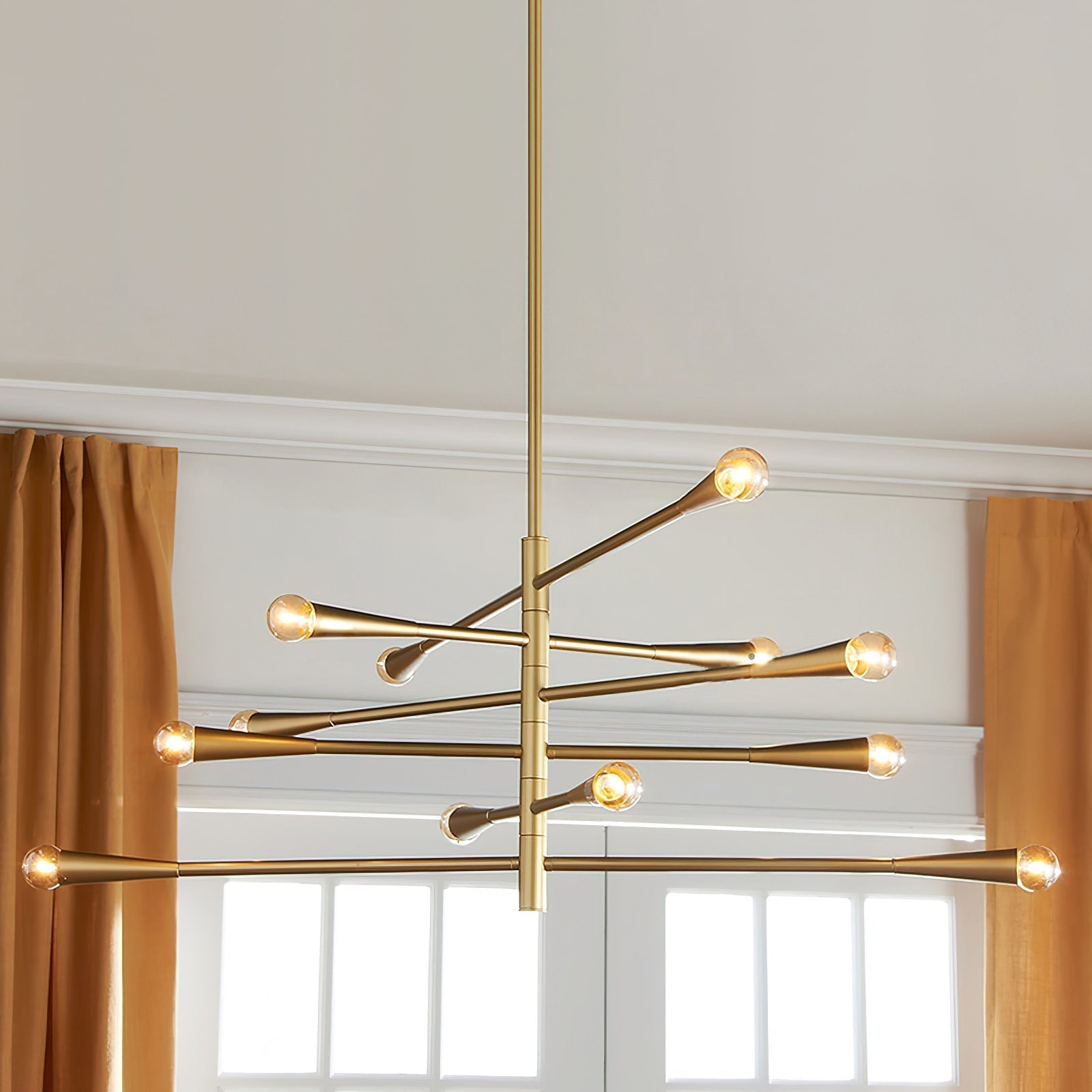 Freyza | Sifuvyu Brass Chandelier Brass Chandelier – Dining Room Living Room