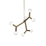Freyza | Ulfuvyu Ball Brass Brass Glass Chandelier – Dining Room Living Room