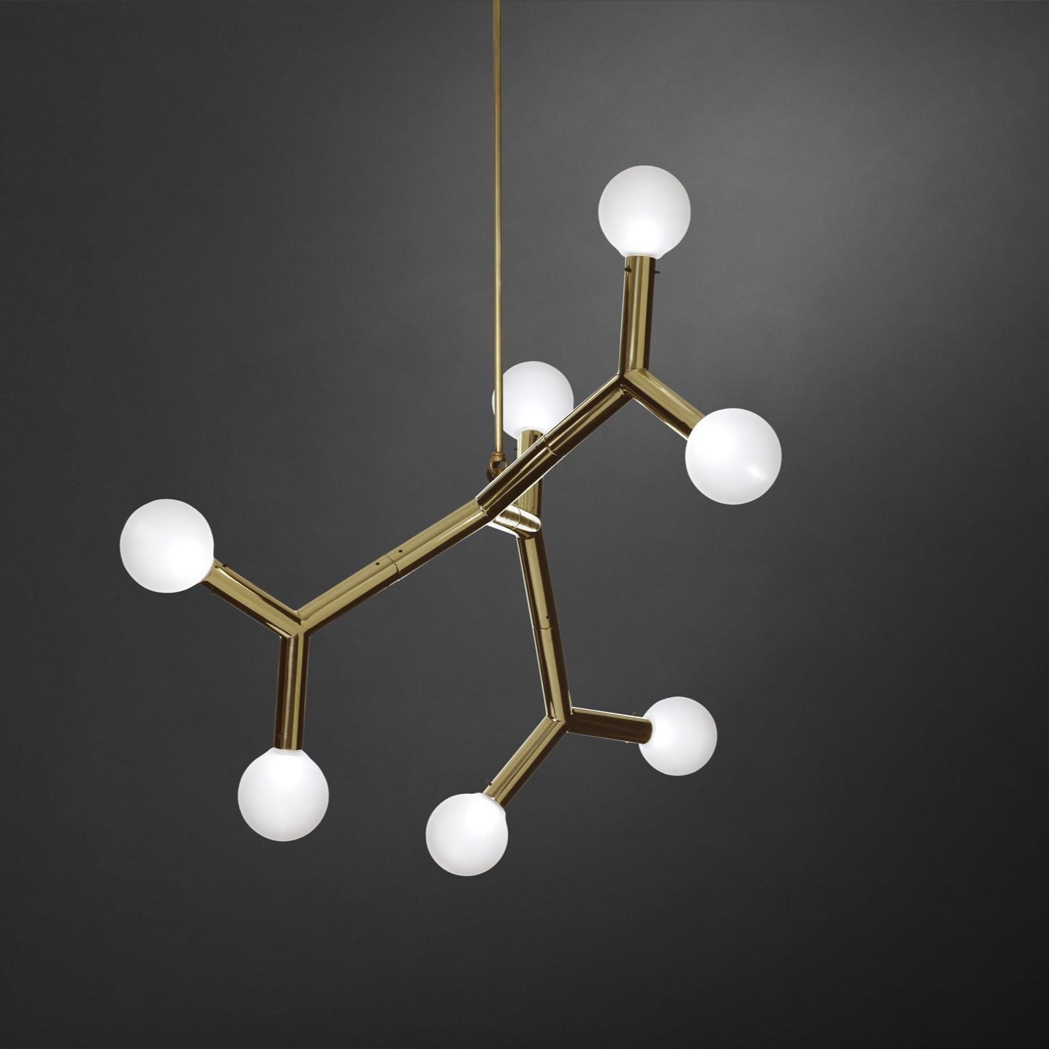 Freyza | Ulfuvyu Ball Brass Brass Glass Chandelier – Dining Room Living Room