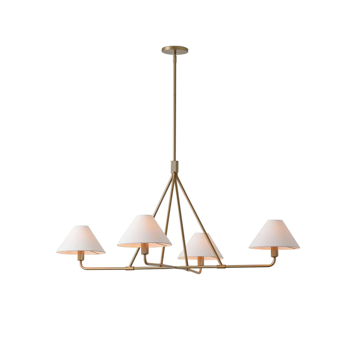 Freyza | Ornuvyh Vintage-Industrieller Stoff-Kronleuchter – Industrielles Esszimmer, Wohnzimmer