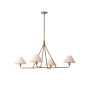 Freyza | Ornuvyh Vintage-Industrieller Stoff-Kronleuchter – Industrielles Esszimmer, Wohnzimmer