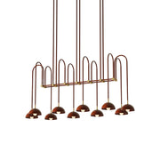 Freyza | Blikuvyh Vintage Industrial Brass Chandelier – Industrial Dining Room Living Room