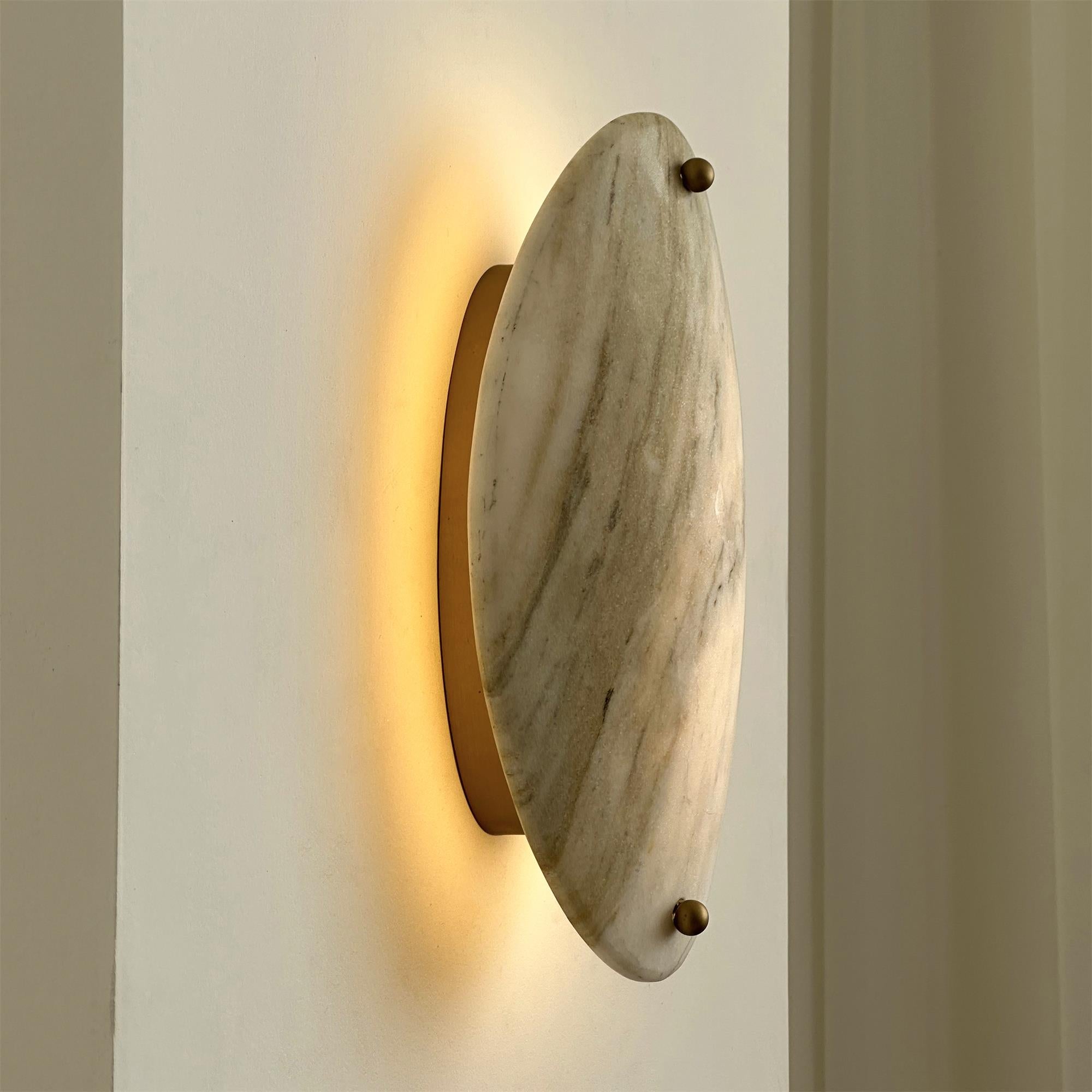 Freyza | Applique murale en marbre d’albâtre Yrvuvyu – Chambre, couloir