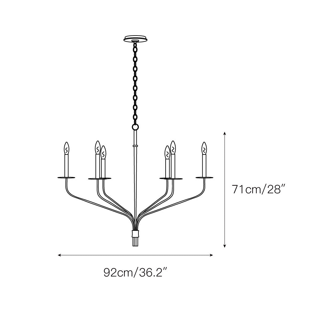 Freyza | Caeluvyh Vintage Industrial Black Chandelier – Industrial Dining Room Living Room