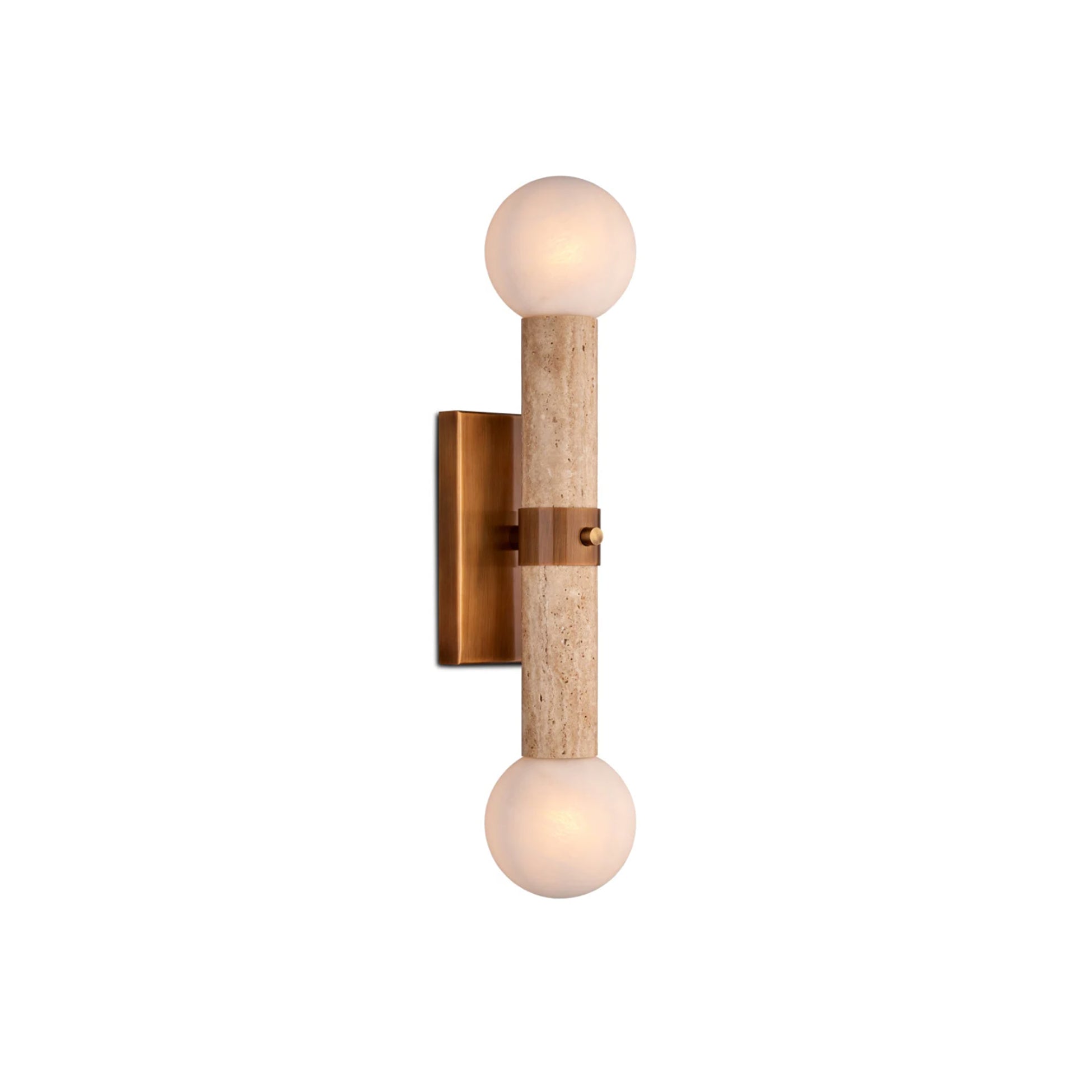 Freyza | Dvaluvyh Travertin-Glas-Wandleuchte – Schlafzimmer, Flur