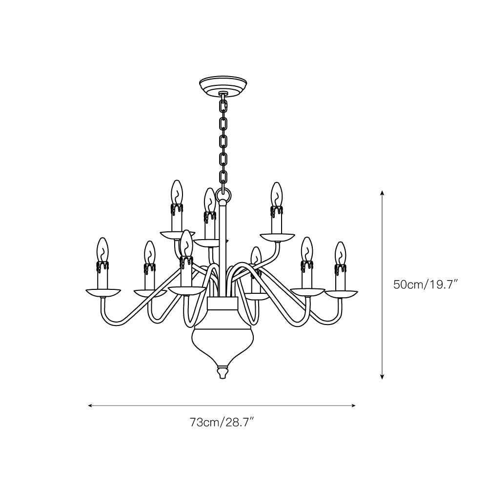Freyza | Blikuvyu Vintage Industrial Brass Chandelier – Industrial Dining Room Living Room