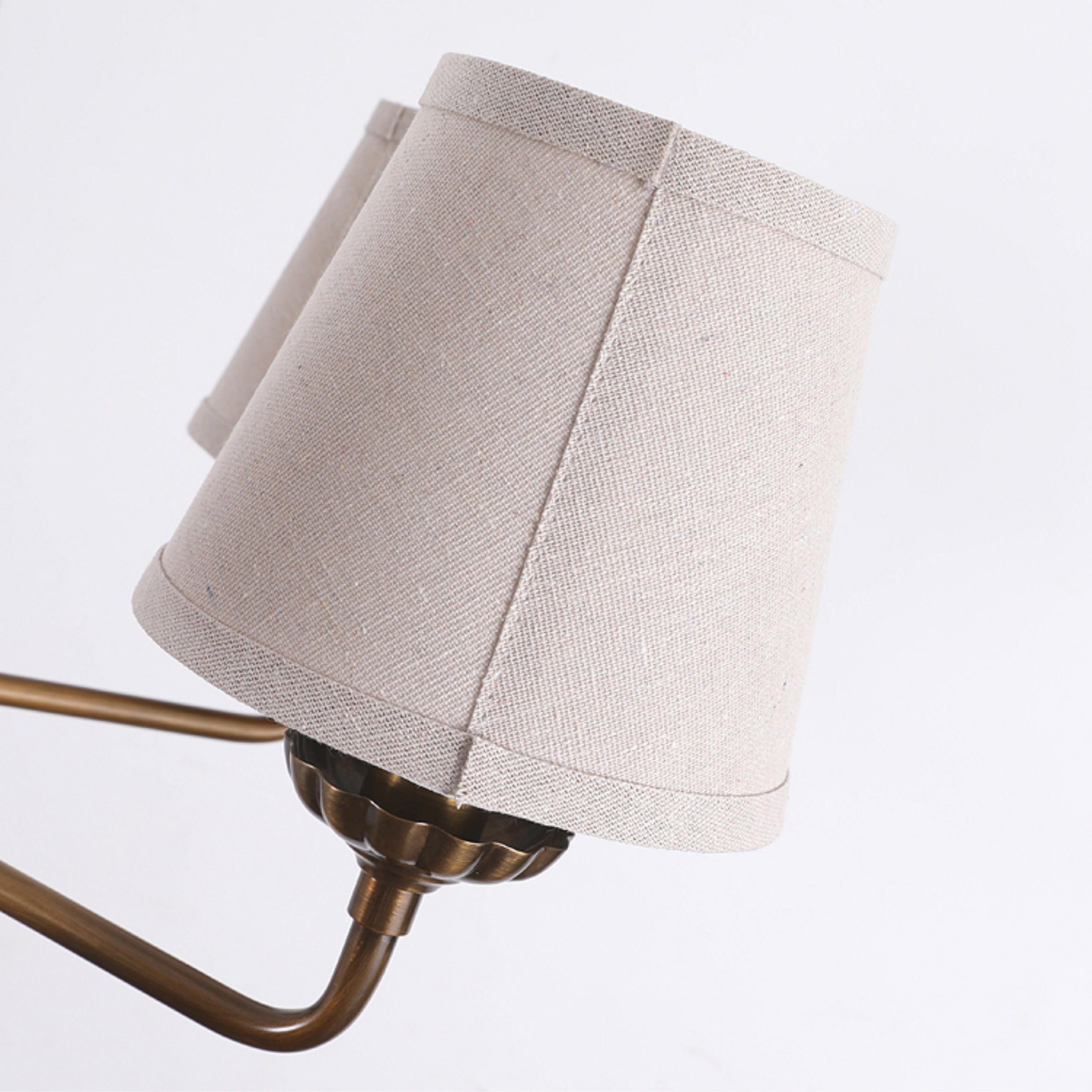 Freyza | Gloruvyh Vintage Industrial Fabric Chandelier – Industrial Dining Room Living Room