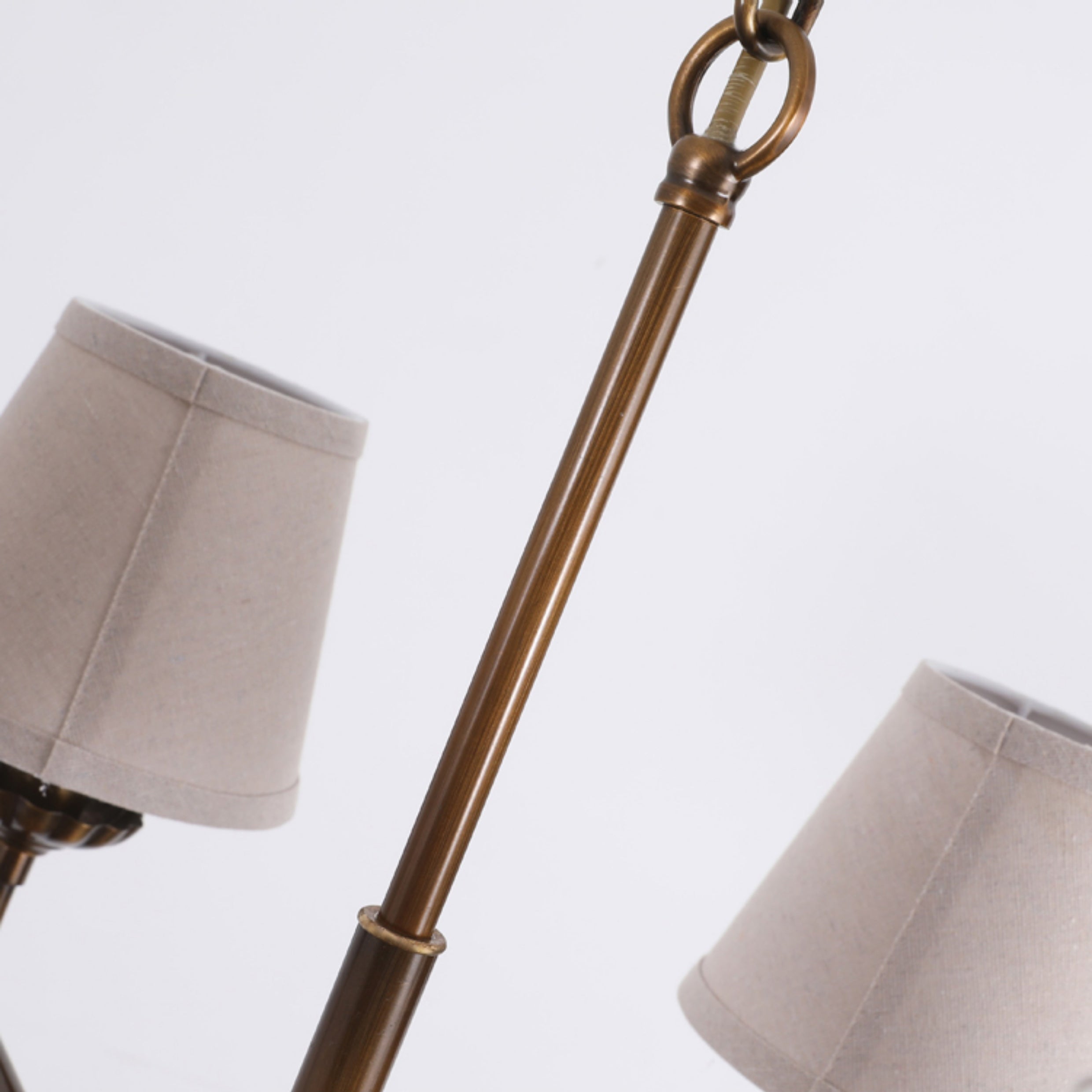 Freyza | Gloruvyh Vintage Industrial Fabric Chandelier – Industrial Dining Room Living Room