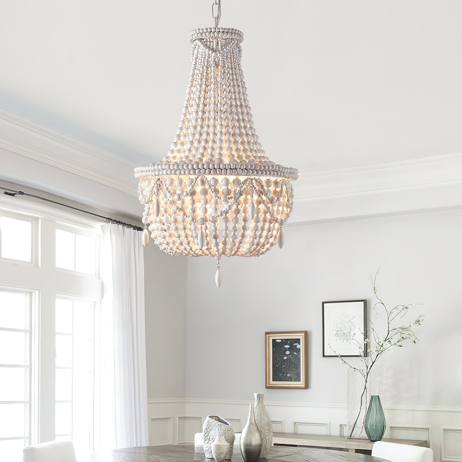 Freyza | Eirikuvyu Lustre en bois de luxe postmoderne – Salle à manger et salon modernes