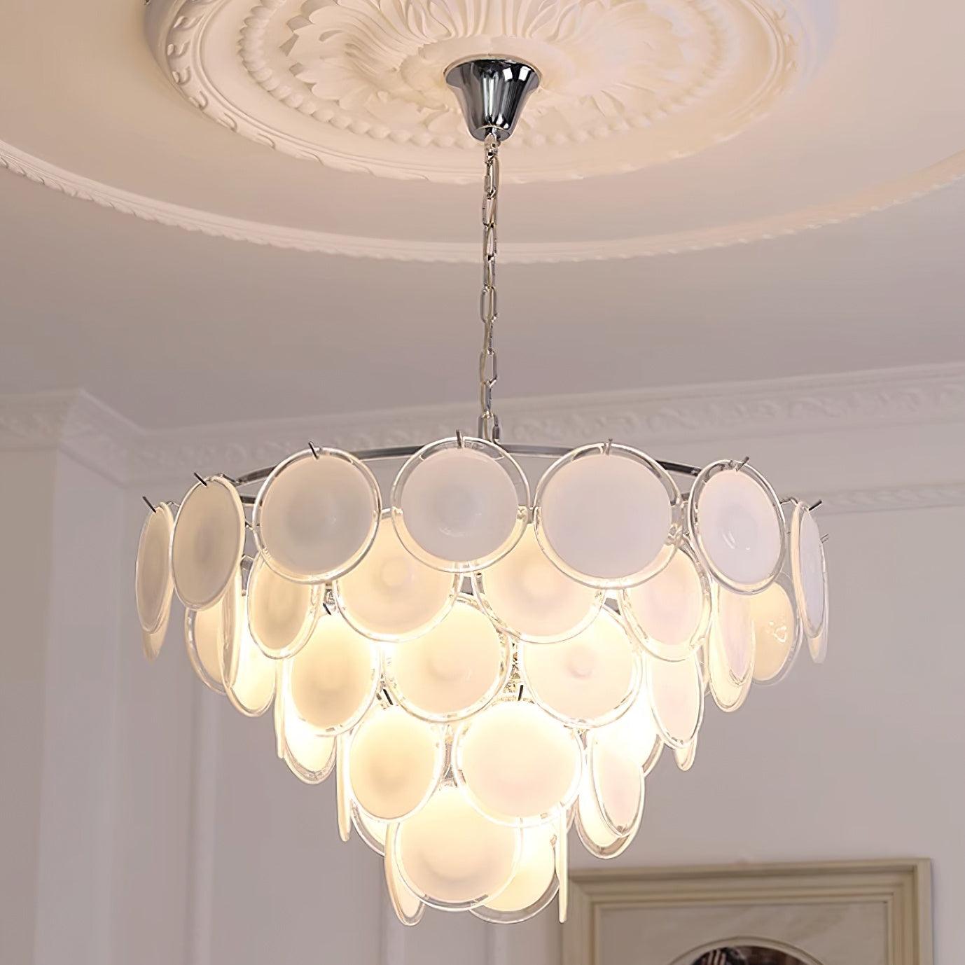 Freyza | Esona Lustre en verre dépoli en cascade – Salle à manger et salon
