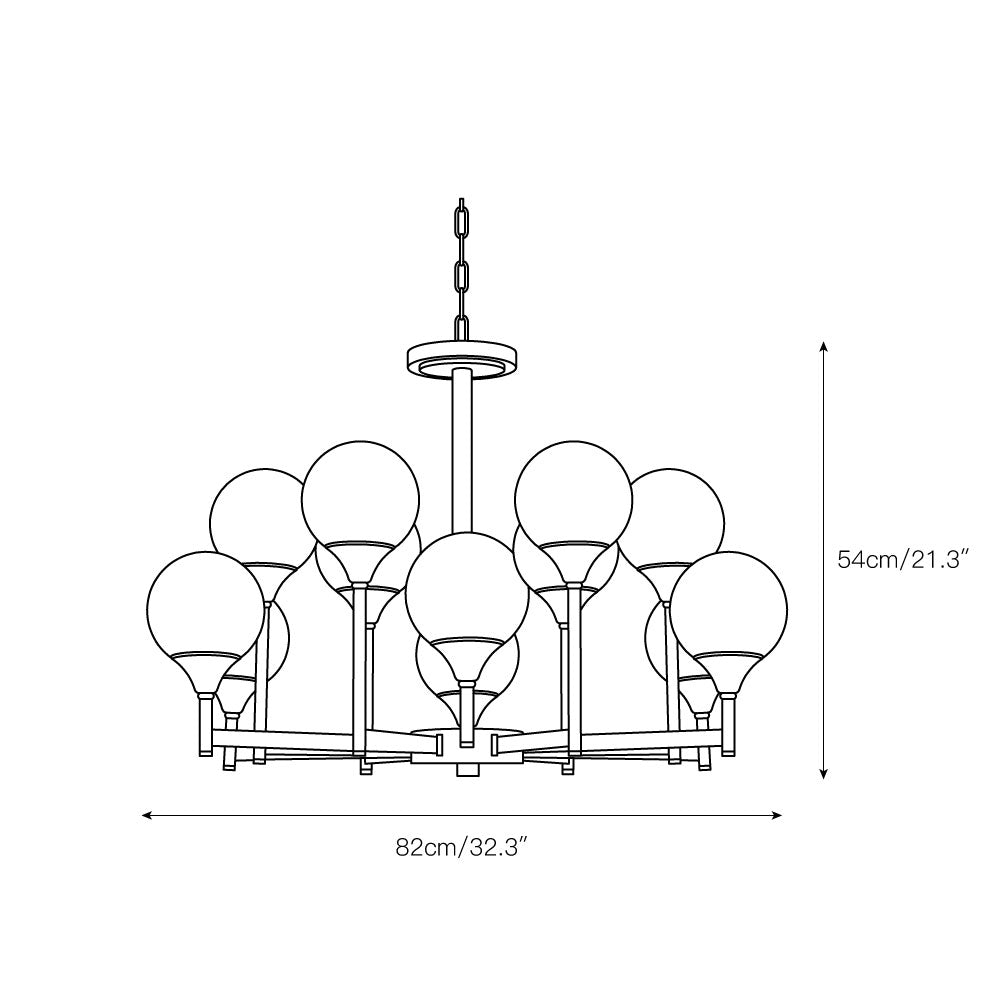 Freyza | Himinuvyh Vintage-Industrie-Glasleuchter – Industrielles Esszimmer-Wohnzimmer