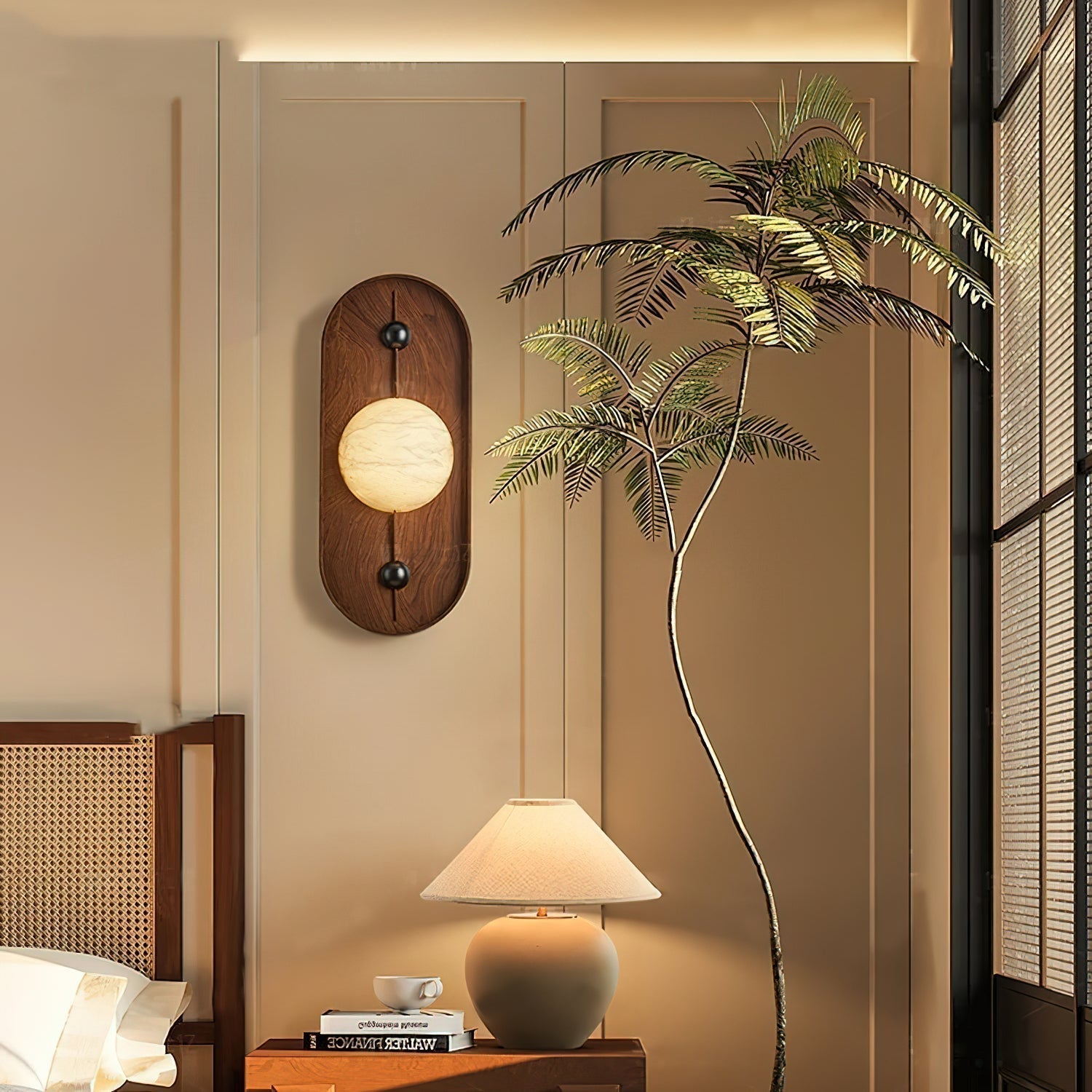 Freyza | Gloruvyu Alabaster-Wandleuchte – Schlafzimmer, Flur