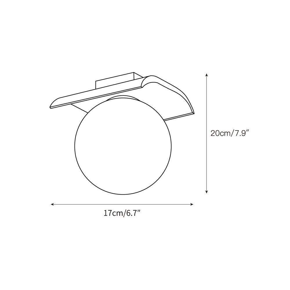 Freyza | Suspension plafond en verre Globe Bianca en travertin – Chambre et salon
