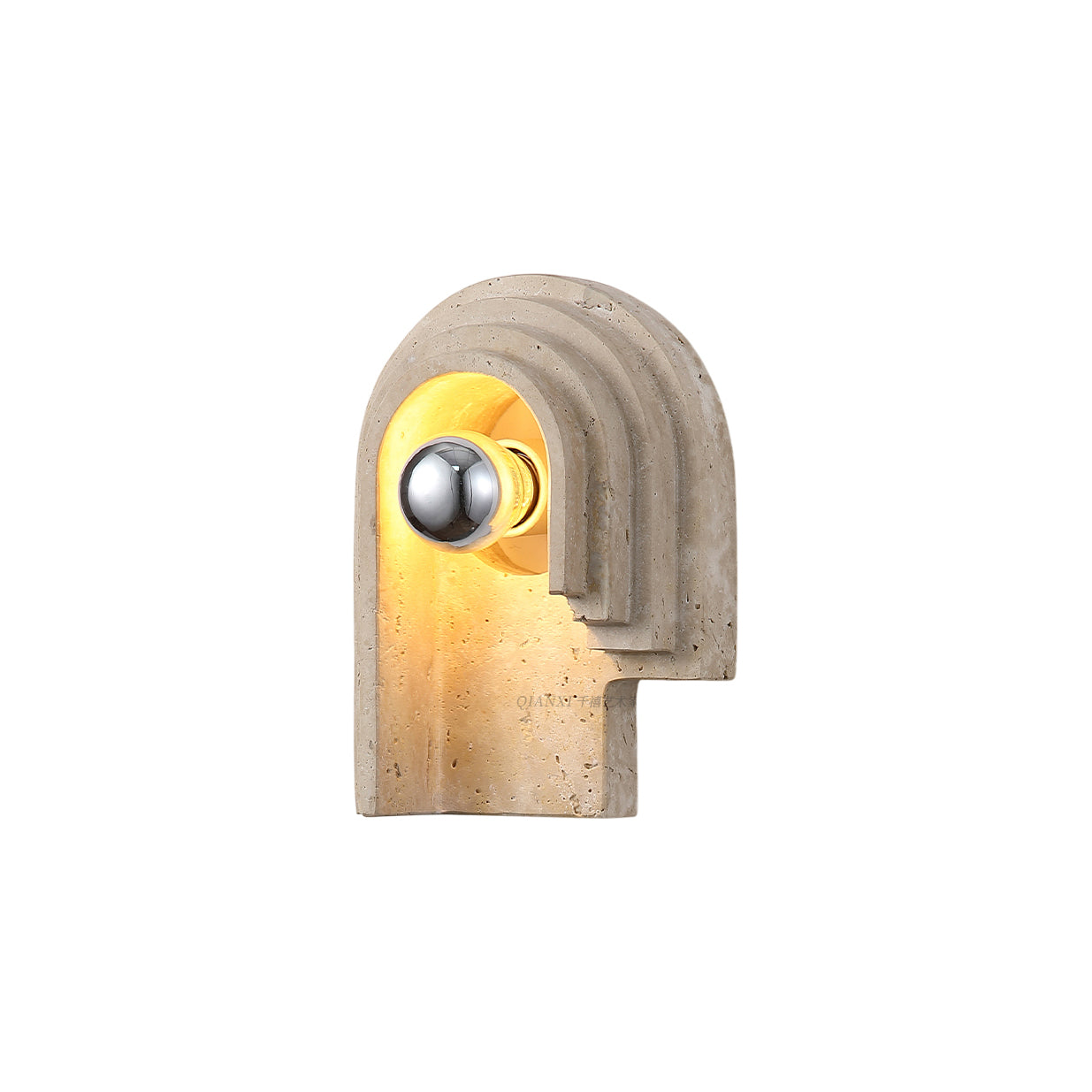Freyza | Mjolkuvyh Travertine Wall Wall Light – Bedroom Hallway