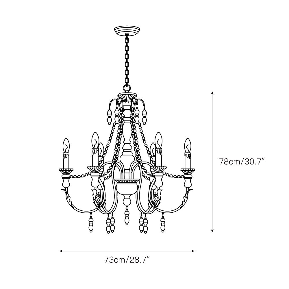 Freyza | Norduvyh Postmodern Luxury Wood Chandelier – Modern Dining Room Living Room