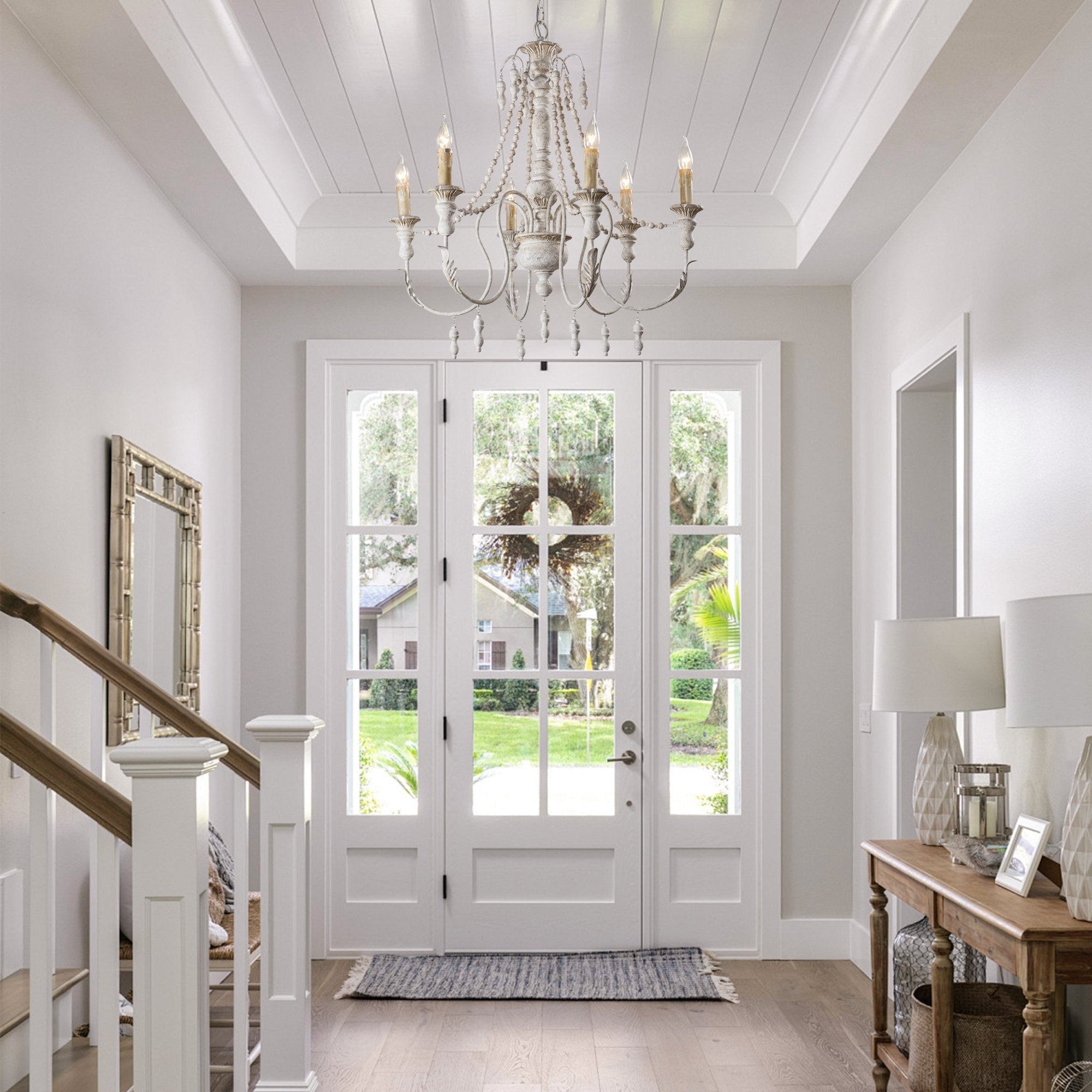 Freyza | Norduvyh Postmodern Luxury Wood Chandelier – Modern Dining Room Living Room