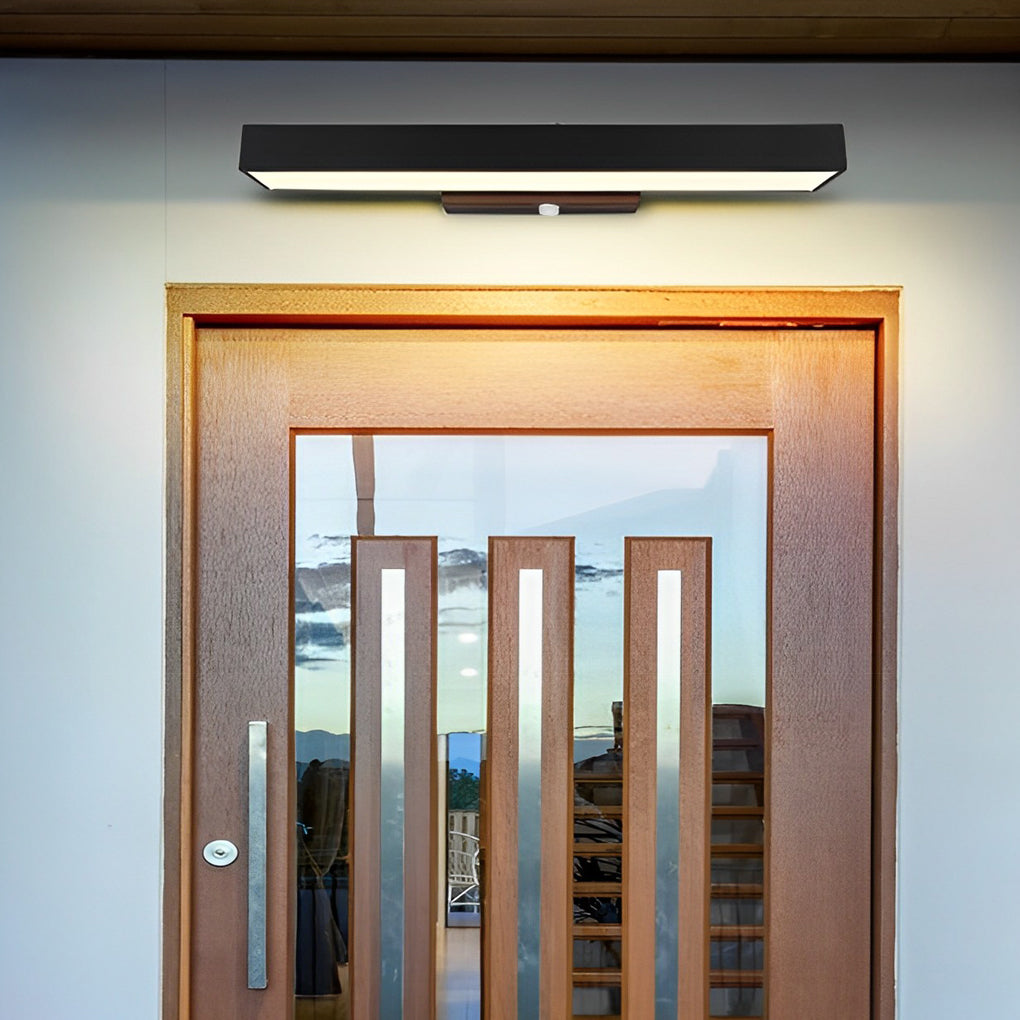 Freyza - Moderne LED-Außenwandleuchte, wasserdicht, Edelstahl, schwarze Ausführung, IP65 Außenleuchte