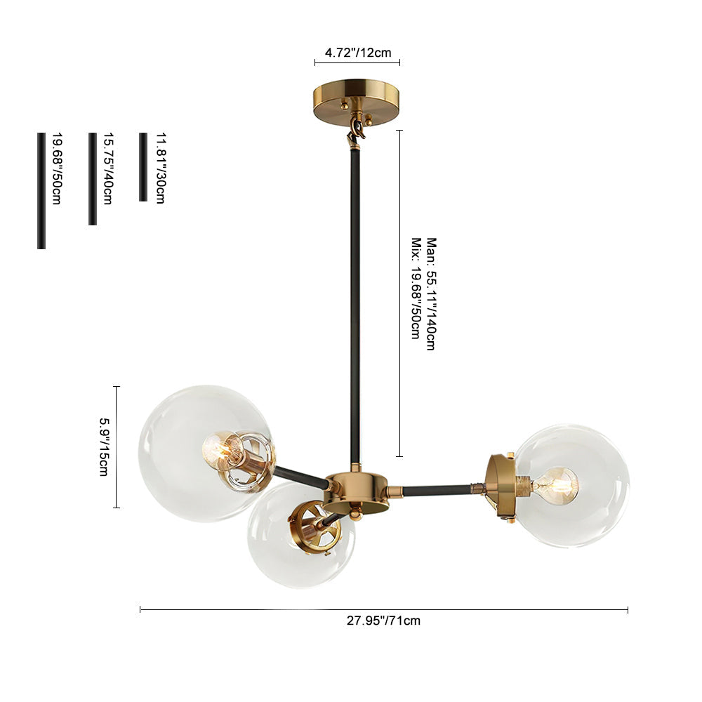 Freyza | Kvennulix Mid-Century-Sputnik-Kronleuchter – Esszimmer und Wohnzimmer im Mid-Century-Stil
