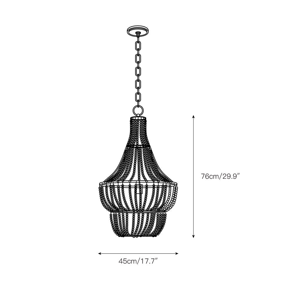 Freyza | Qvistuvyd Postmodern Luxury Wood Chandelier – Modern Dining Room Living Room