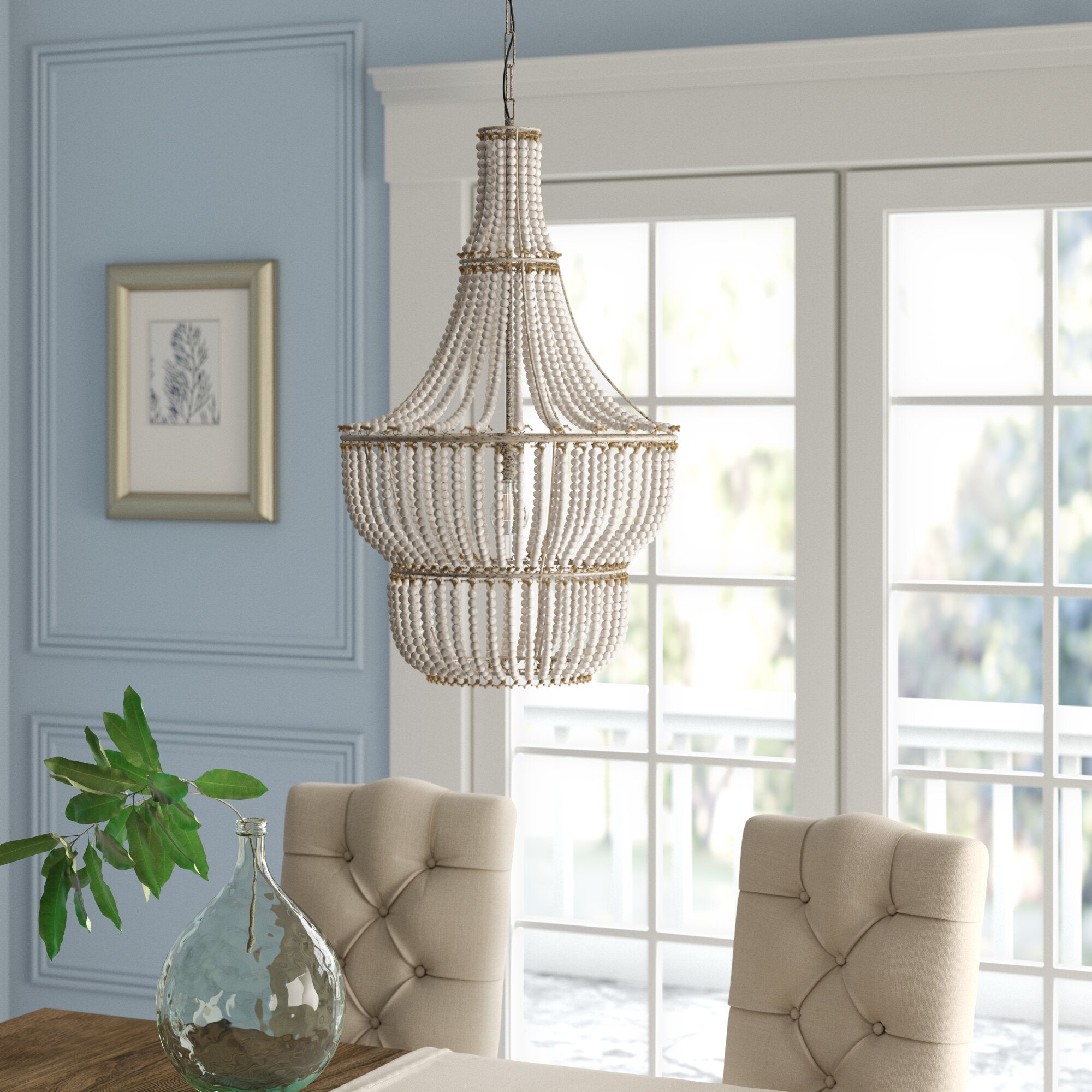 Freyza | Qvistuvyd Postmodern Luxury Wood Chandelier – Modern Dining Room Living Room