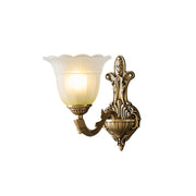 Freyza | Sifuvyd Luxury Flower Brass Glass Wall Light – Bedroom Hallway