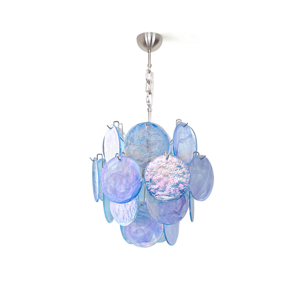 Freyza | BlWaegnuvyj Disc Glass Glass Chandelier – Dining Room Living Room