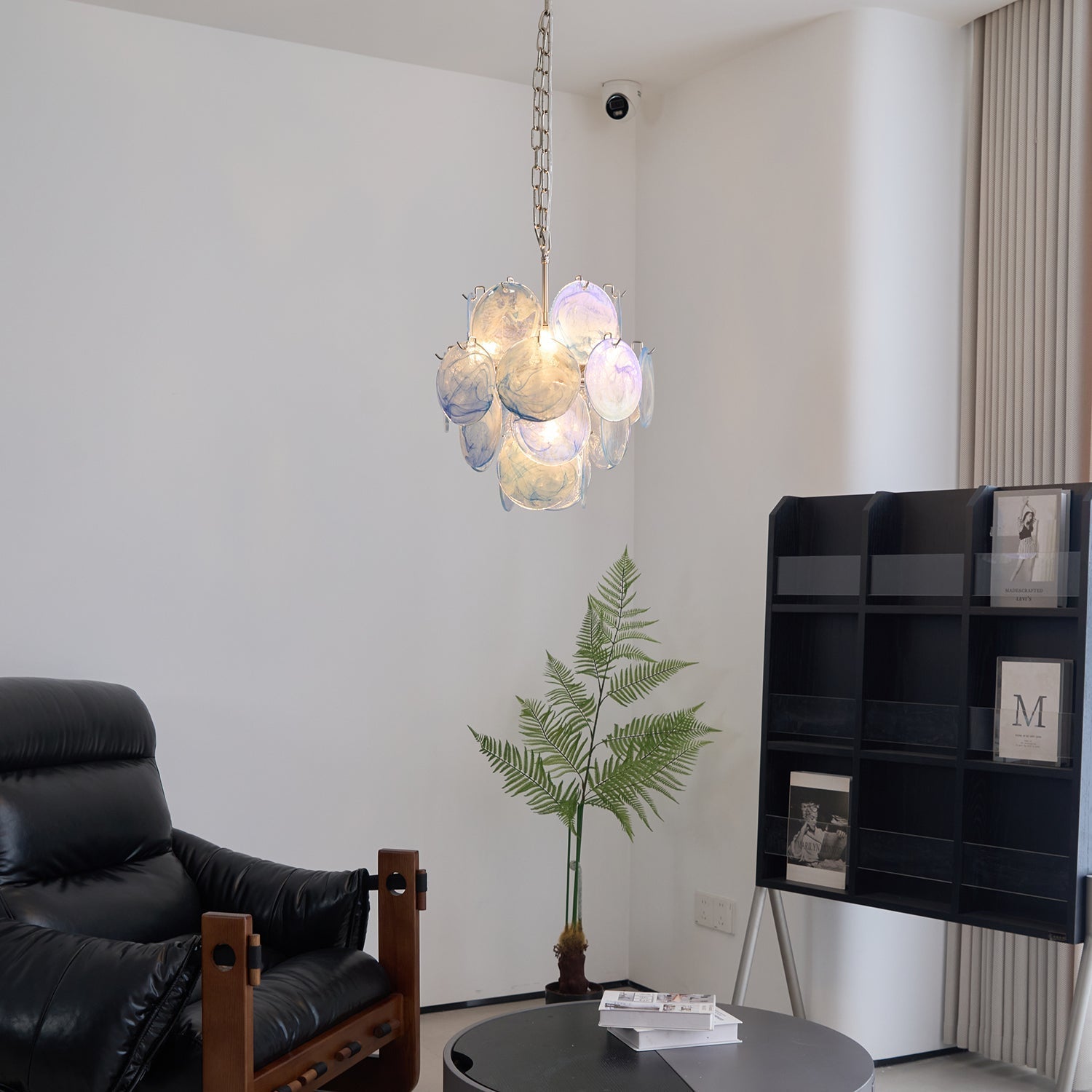 Freyza | BlWaegnuvyj Disc Glass Glass Chandelier – Dining Room Living Room