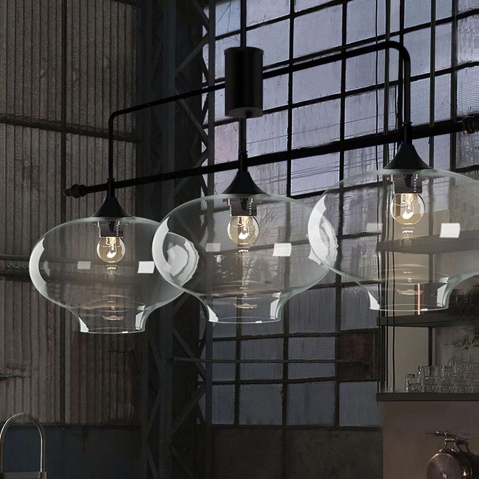 Freyza | Himinuvyj Glas-Pendelleuchte – Küche, Esszimmer