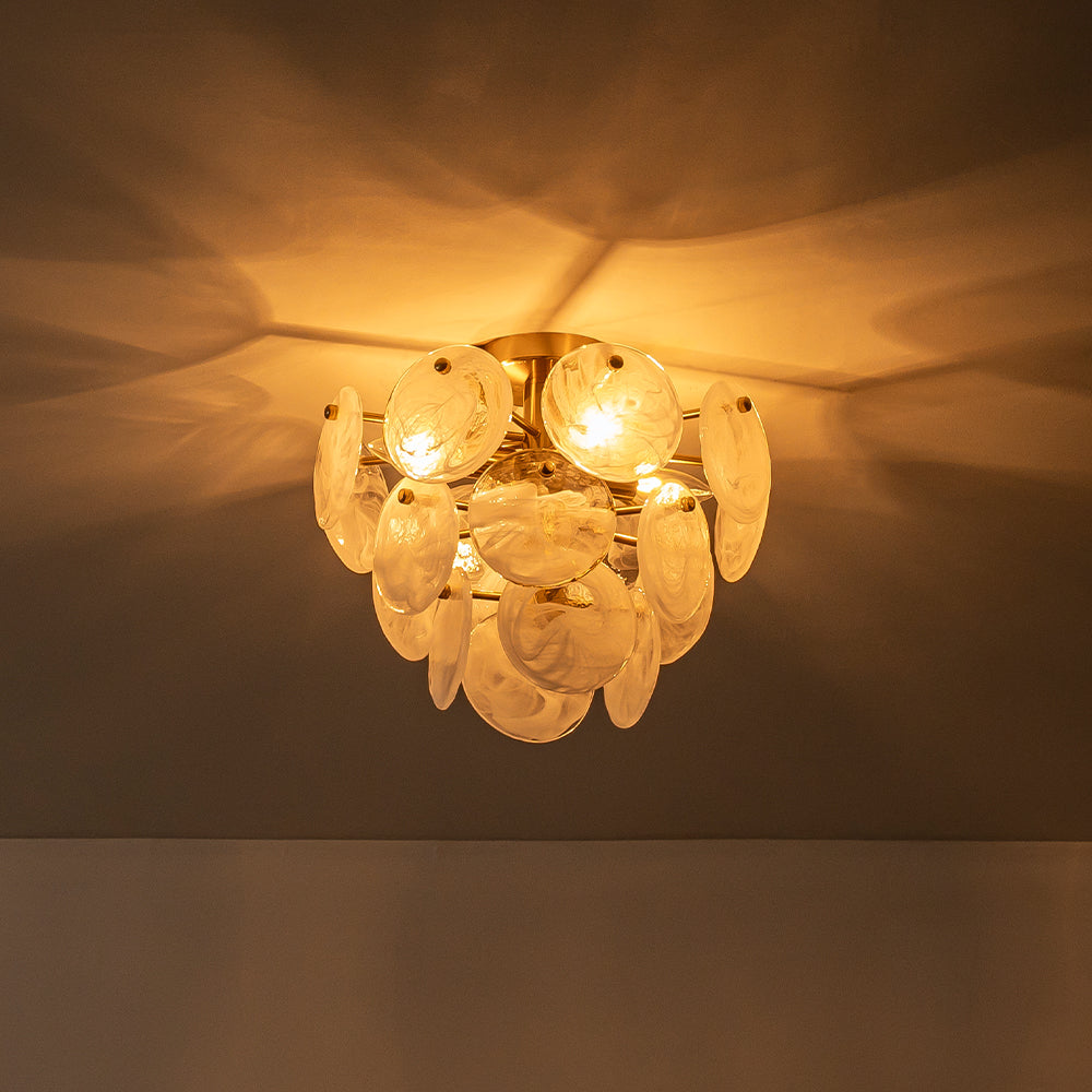 Freyza | Kospa Modern Opal Glass Opal Chandelier – Modern Dining Room Living Room
