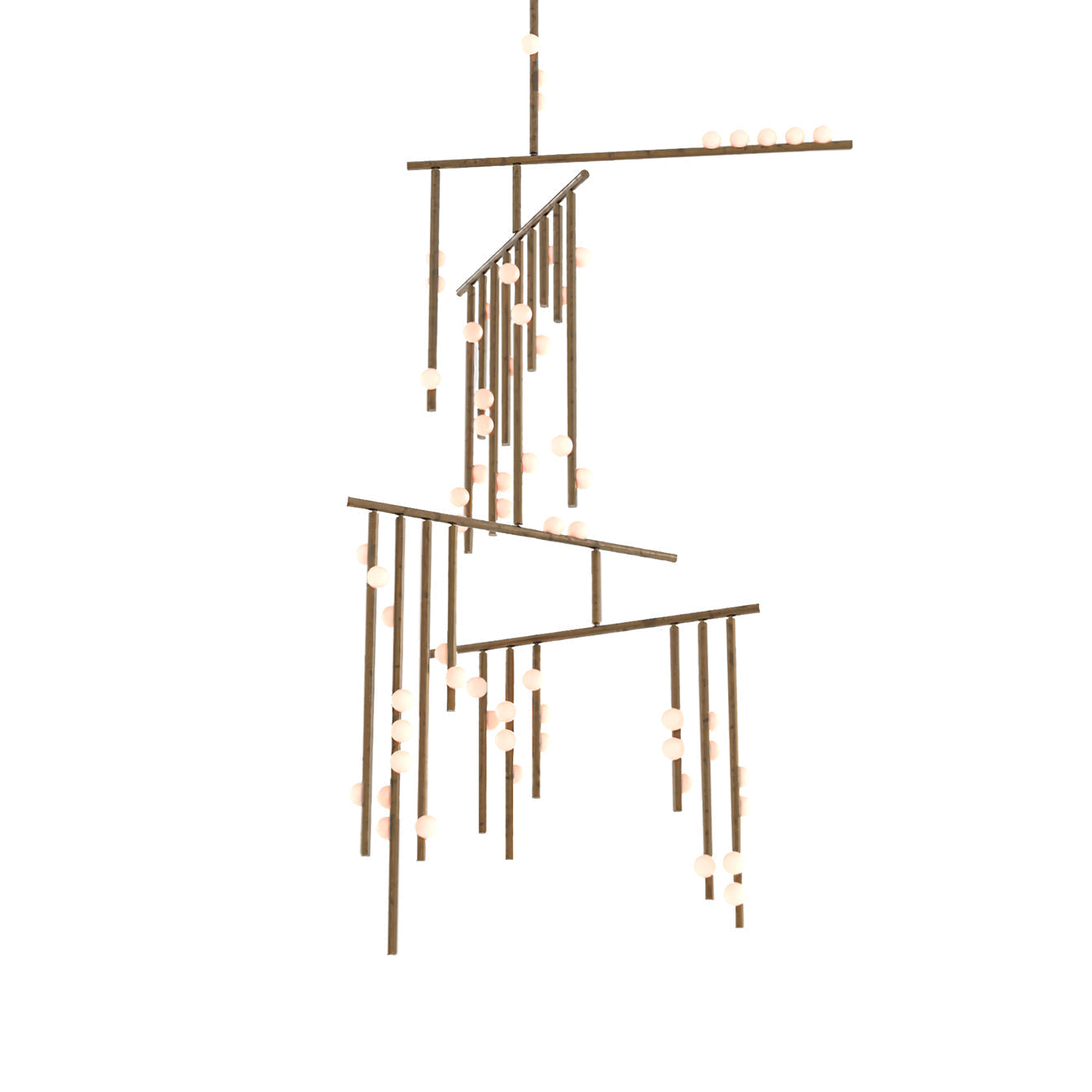 Freyza | Orbis Drop System Glass Antique Chandelier – Dining Room Living Room