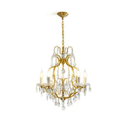 Freyza | Cevinyra Lustre postmoderne de luxe en laiton et cristal – Salle à manger et salon modernes